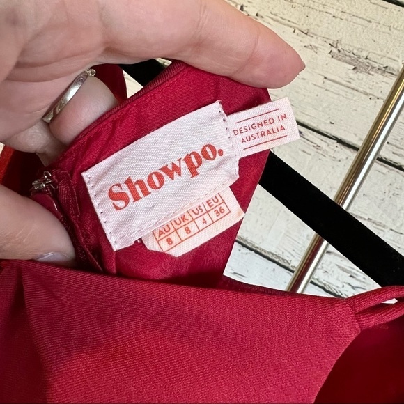 Showpo red cold shoulder romper - Picture 8 of 8